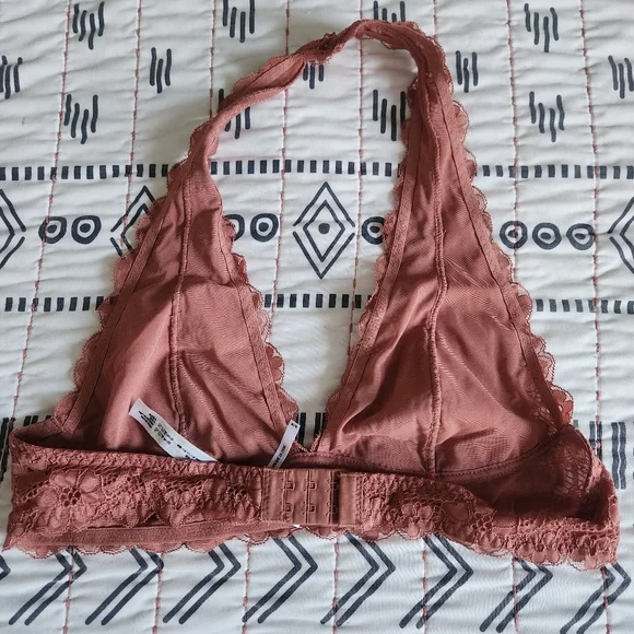 Free People Intimately Rust Gallon Halter Bralette Medium - Picture 4 of 5
